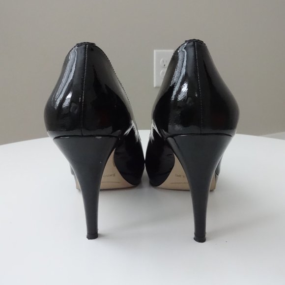 Enzo Angiolini Eademario Peep Toe Platform Heels (Black) - Picture 8 of 10